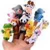 Cisixin® 10pcs Bambini del Fumetto Peluche Finger burattini della barretta Giocattoli Finger Bambole Bambole Animali