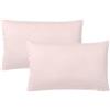 KLULK Set di Federe Per Cuscini Per Bambini 40x60 Cm,In Puro Cotone 100% Fibra Naturale In Tinta Unita Cipria,Antibatterico,Antiacaro,Tessuto Traspirante, 100% Made In Italy (1)