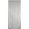 Corredocasa Tendina Dietro Vetro in Misto Lino Ricamata a Mano con Eleganti Ricami a in Taglio - Tenda con Orlo a Giorno per Finestra e Balcone Adatta per Cucina Salone e Ambienti Casa (60x240 cm)