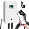 Morec Wallbox 22kW Tipo 2 con Smart App, 6-32A Trifase 380V Colonnina Ricarica Auto Elettrica con Cavo di Ricarica 6m, RCD Tipo B per BEV/PHEV, IEC 62196-2