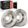 Frankberg Set di dischi freno incl. 2x Dischi Freno Posteriore Pieno Diametro290mm Compatibile con Qashqai II SUV J11 J11 KadSìr HA HL Replace# 432064EA0A, 432064EA0B