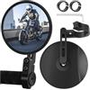 MIDINGCHAI Specchietti Moto Omologati E24, 2 Pezzi CNC Specchietto Bici Ruotabile a 360°, specchietti Moto Cafe Racer, Compatibili con Manubri 22mm/25mm, per Bici, Scooter, ATV