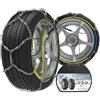 LEYAOYAO 2 Pezzi x 12 mm Catene da Neve in Lega di Acciaio, Catene da Neve Durevoli per Auto con Tenditore (KN 110)