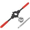 QUARKZMAN Set Matrici Filettatura, 10-24 Unc Chiave Impugnatura Filiera Tonda 20mm Impugnatura Plastica, Maschio Filettatura Macchina Acciaio Rapido Strumento per Filettare Filiera Tonda