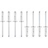 Aomhrek 100 Rivetti 4,8 x 16 mm Rivetti Alluminio per Metallo, Legno, Plastica Set di Rivetti per Fissaggi Resistenti