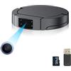OVEHEL Telecamera spia nascosta da 64 GB, Full HD 1080p, mini telecamera nascosta di sicurezza, con rilevamento del movimento e visione notturna (senza Wi-Fi)