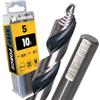 Amboss Werkzeuge 5x Punta Elicoidale Step Force Ø10 mm - HSS-G DIN 338 per acciaio, acciaio da costruzione, alluminio, metalli colorati AMBOSS WERKZEUGE® Punte per lamiere, profili - Esagonale per trapano, trapano a