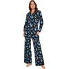 Disney Stitch Pigiama Donna e Adolescenti, Set da 2 Pezzi, Carino Abbigliamento da Casa con Tasche Laterali, Regali per Lei (XL, Nero Stitch)