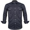 Rankitutu Camicie western da uomo con bottoni a scatto Regular Fit a quadri a maniche lunghe Casual, L