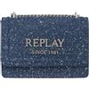 Replay Fw3000, Tracolla Donna, 0797 Blu Denim, Mittelgroße
