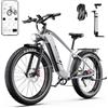 DUOTTS F26 Lite Bici Elettrica per Uomo Donna, MTB Elettrica 26 x 4,0 Pollici, Bike Elettrica 250W con Batteria 48V 18Ah Autonomia fino a 140 km, Doppio Freno Idraulico, 7 Marce e Doppia Sospensione