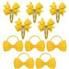 CVDYWDJIE 5 Fermagli Per Capelli Con Fiocco, 5 Fermagli Per Capelli Con Fiocco, Accessori Per Capelli Gialli Per Ragazze, Copricapo Con Fiocco Per Bambini, Accessori Per Capelli