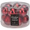 WELL HOME MOBILIARIO & DECORACIÓN Well Home - Set di 12 palline di Natale colore rosso, Ø5 cm, lucide e opache