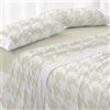 Burrito Blanco | Completo lenzuola in cotone | Letto da 150 a 160 cm. (+misure disponibili) | Design 631 | Colore grano (150-160x190/200cm.)
