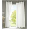 Gardinenbox Berlino 20405N2 - Set di 2 tende con occhielli, 225 x 140 cm (altezza x larghezza), in microfibra, opache, colore: panna
