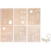 Rayher Kit leg.paese illum,FSC Mix Credit, naturale, 7-19cm,84pz+catena luci LED, box 1set, 46755505