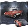 Trevco Chevrolet Corvette Shine Coperta super morbida al tatto setoso - 152 x 127 cm