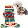CutitiUU Caldo pile per cani a quattro zampe,Animale domestico Vintage Quattro zampe Cappotto in pile,Pet quattro piedi peluche vestiti stile retrò,Pet Cane Maglione,Giacca per Cani (Verde, M)