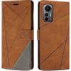 SONWO Cover per Xiaomi Mi 12 Lite 5G Custodia, Flip Caso in PU Pelle Case Cover Premium Portafoglio Custodia per Xiaomi Mi 12 Lite 5G, Supporto Stand, Slot per Schede, Marrone