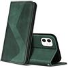 ZONNAVI Cover per iPhone 11, Flip Custodia Pelle PU con [Slot Cart] [Supporto Stand] [Magnetica], Cover a Libro Portafoglio per iPhone 11 (Verde)