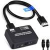 avedio links Convertitore estrattore audio HDMI 2.0b 4K a 60 Hz, splitter audio, HDMI ARC, cavo ottico Toslink SPDIF, uscita audio stereo da 3,5 mm, supporta HDCP2.2, PCM digitale, DTS 5.1, cavo ottico incluso