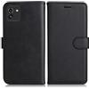 DENDICO Cover per Galaxy A03, Premium Portafoglio PU Custodia in PU Pelle, Flip Libro TPU Bumper Caso per Samsung Galaxy A03, Nero