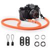 VOVMOEYA Tracolla Fotocamera Corda,Cinghia per Fotocamera per Fujifilm X100V XS20 XT5 Nikon Zf Z8 Z30 Z50 Canon EOS R6 R10 R50 M50 Sony A6000 A6400 A7 IV DSLR SLR Fotocamera Tracolla - Arancia