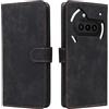 XINNI Cover per Nothing Phone (3a) Custodia, RFID Protection Flip Magnetica Pelle PU/TPU Portafoglio, Nero
