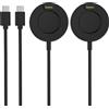 Astorgos per Caricatore Garmin per Orologi Compatibile con Garmin Vivoactive 6/5, Fenix 8/7/6/5, Forerunner 970/570/265, Instinct, Venu 4/3s, Dock di Ricarica con Cavo USB-C da 3.3 ft/1 m, 2Pack, Nero