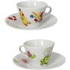 Brandani 51226 TAZZA THE 4 STAGIONI PRIM-EST SET 2 PZ DECORI ASSORTITI PORCELLANA