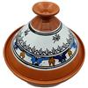 Generico Tajine Pentola in Terracotta Marocchina Tunisina, Decorazione Etnica, 32 cm