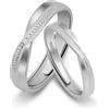 Meissa Fedi Nuziali Donna In Argento 925 Nodo Infinito Anelli Promessa Regolabili Larghezza 2,8mm & 4mm Coppia Anelli Per Anniversario E San Valentino