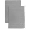 zer0bed Set 2 Tappetini da Bagno in Spugna, Misura 50x70 cm, Assorbente, 650 g/m², Lavabile in Lavatrice, Asciugatura rapida, Colore Grigio