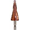 Meichoon Step Drill Bit M35 Punta per Trapano Multi-Foro, Cobalto 6-24mm Spiral Groove