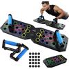 Shengxi 24 in 1 Tavola per Flessioni, Portatile Multi-Funzione Staccabile Pieghevole Push Up Board Automatico Contatore Multifunzionale Attrezzature Fitness Trainer per Allenamento Fitness Petto Esercizi