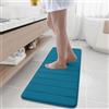 Homaxy Tappetino da bagno in memory foam, assorbente, antiscivolo, lavabile, 40 x 120 cm, blu