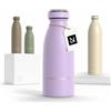 LARS NYSØM Borraccia Termica 350ml in Acciaio Inox | Bottiglia isolata 0.35 litro | Bottiglia d'Acqua a Tenuta stagna per Sport, Bicicletta, Cane (Lavender Purple, 350ml)