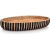 Kimona Ciotola Decorativa in Legno per Centrotavola, Decorazioni da Tavolo, Ciotola Lunga Decorativa in Legno per Centrotavola (35,56 cm x 15,24 cm x 5,84 cm)