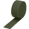 QUARKZMAN Fasce Elastiche per Cucito 4cm 5 Iarde/15 Piedi Verde Marziale Bobina Elastica ad Alta Elasticità per Parrucche, Cintura, Pantaloni