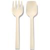 BLIMPLUS Blim Plus - Posate Paestum Insalata Brown Sugar - Set 2 Pezzi Polipropilene Leggere Lavabili - Made in Italy