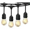 SQUADO Catena Luminosa da Esterno 10M, 10 Lampadine LED S14 in Plastica, Bianco Caldo 2700K, IP65 Impermeabile, per Gazebo, Terrazza, Festa, Natale