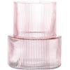 KAYLETIN vaso in vetro rosa, vasi a coste per fiori, vaso per tulipani, vasi moderni per soggiorno, tavolo da pranzo, ingresso, mensola, scaffale, matrimonio, ufficio, 19CM