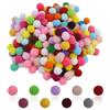 JRSHIRLEYLTD 500 pompon colorati per il fai da te - 20-25 mm, palline di feltro colorate - mini pompon - decorazione fai da te