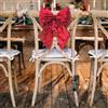 ITART 2 pezzi Fiocco imbottito in Velluto rosse grandi 41cm Decorazione Natalizia per Albero e Ghirlanda Dietro Porta (Rosso, L)