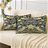 Huashuzi Federe per Cuscini Rettangolari Lunghe Oblunghe William Morris 30x50cm Ladro di Fragole Decorazioni a Doppio Lato con Motivo su Entrambi i Lati, Set di 2, Decorazione per la Casa per Divano