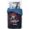 Jay Franco Yu-Gi-Oh - Set copripiumino singolo Time to Duel, 100% cotone, con federa da 50 x 70 cm
