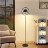 Homefire Lampada da terra a LED per soggiorno, dimmerabile, 120 cm, lampada da terra solare per esterni con batteria USB-C ricaricabile, moderna, senza fili, 3000 K-6500 K, altezza regolabile per