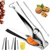 MaibaoteMbt Pinza Castagne, Castagno Clip, Acciaio Inossidabile Taglia Castagne, Schiaccianoci in Castagna, Castagna Opener, Taglia Castagne, Adatta alla Maggior Parte delle Noci (M3)