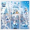 Nepfaivy Vetrofanie di Natalizie per Finestre 110PCS - Adesivi Natalizi per Vetri, Stickers di Vetro Natalizi Rimovibili e Riutilizzabili per Decorazioni Natalizie per la Casa