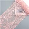 Wambere Nastro decorativo in pizzo, 15 cm x 2 m, elastico, bordatura in pizzo, per artigianato, lingerie, abito da sposa, decorazione da tavolo, colore rosa #2